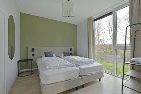 The Slaapkamer 2 of Type Vloedschuur - nr. 60 in Dormio Resort Nieuwvliet-Bad