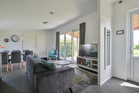 The Woonkamer of nr. 808 - type Mystique in Vakantiepark De Beemster