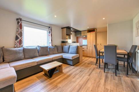 The Woonkamer of Bergalow 3 De Luxe - nr. 47 in Vakantiepark De Luttenberg