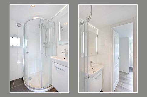 The Badkamer of nr. 283 - type Buitenverblijf Comfort 5 in Resort Arcen