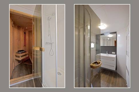 The Badkamer of Type Buitenverblijf Wellness 4 - nr. 347 in Resort Arcen