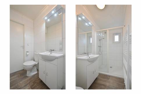 The Badkamer of Type Chalet - nr. 1G in Chaletpark Hart van Zeeland