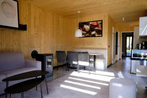 The Woonkamer of Type A Luxe - nr. F06 in UplandParcs Sauerland