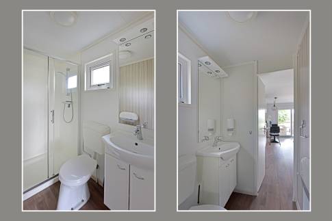 The Badkamer of nr. 251 - type Panorama Chalet 5 in EuroParcs Gulperberg
