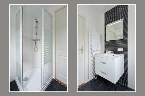 The Badkamer 2 of nr. 032 - type Reiger in Vakantiepark Giethoorn