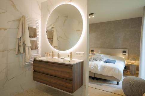 The Badkamer of Type 2P Extra Luxe Wellness - 2ELW in Landal De Wielsche Dreef