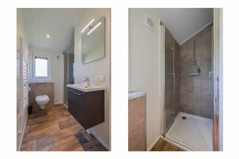 The Badkamer of Type Ooievaar - nr. 73 in Vakantiepark Giethoorn