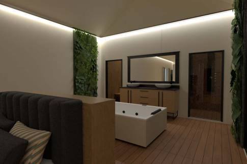 The Badkamer of Type Markiezin - 2ELW in Landal Landgoed Bourtange