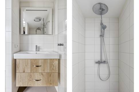 The Badkamer 1 of nr. 65 - type Bungalow 6A in Landal Beach Resort en Water Village