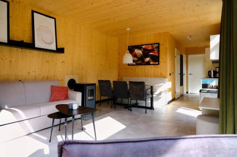 The Woonkamer of Type A Luxe - nr. K02 in UplandParcs Sauerland