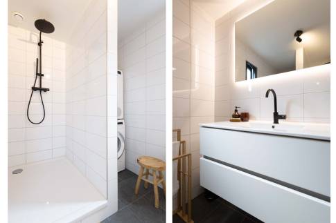 The Badkamer of nr. 013 - type Bungalow 6P  in Residence Bosch-Rijck