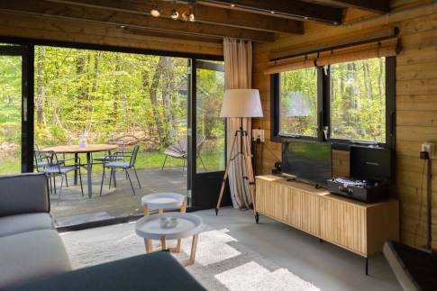 The Woonkamer of nr. 013 - type Bungalow 6P  in Residence Bosch-Rijck