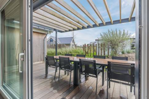 The Terras of Type Strandlodge 8 - nr. 14 in Vakantiepark Boomhiemke