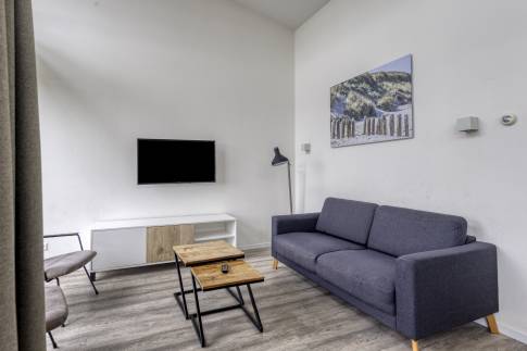 The Woonkamer of nr. 65 - type Bungalow 6A in Landal Beach Resort en Water Village