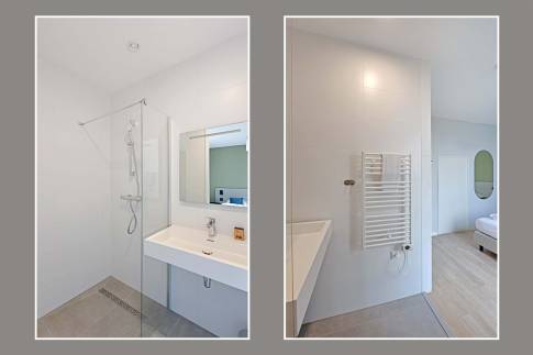 The Badkamer 1 of Type Vloedschuur - nr. 60 in Dormio Resort Nieuwvliet-Bad