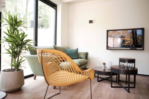 The Woonkamer of nr. 013 - type Treehouse 6 in Landal Gulpen