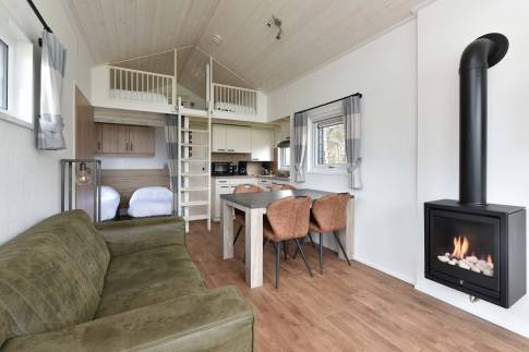 The Woonkamer of Type Tiny House - nr. 513 in Recreatiepark De Tolplas