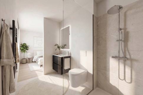 The Badkamer of Type Villa Bergheide - 4C in Landal Resort Bergervenne