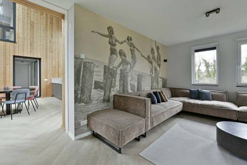 The Woonkamer of Type Vloedschuur - nr. 60 in Dormio Resort Nieuwvliet-Bad