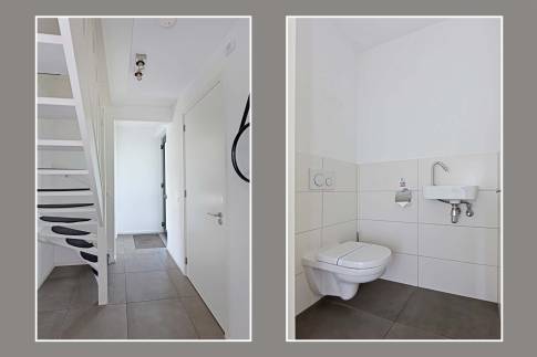 The Toilet of Type Tjalk 8P met boothuis - nr. 60 in Waterstaete Ossenzijl