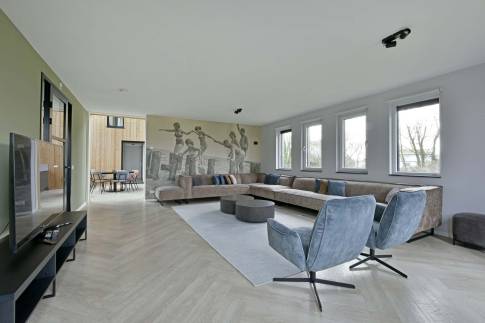 The Woonkamer of Type Vloedschuur - nr. 60 in Dormio Resort Nieuwvliet-Bad