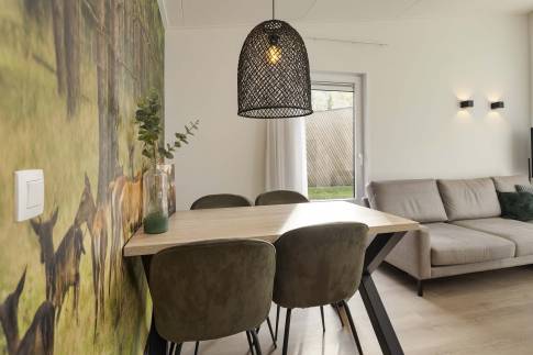 The Eetkamer of Type Forest Cabin 4 - nr. 130 in Vakantiepark Schaijk