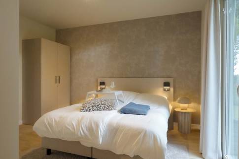 The Slaapkamer of Type 2P Extra Luxe Wellness - 2ELW in Landal De Wielsche Dreef