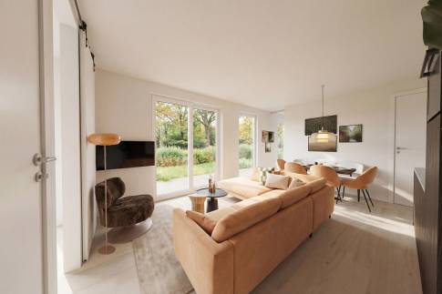 The Woonkamer of Type Bellevue Loft Outdoor - 4-6BE2 in Landal Namur Nature