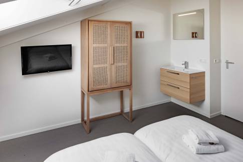 The Slaapkamer of Type Familievilla 12 - nr. 3 in Duinresort Dunimar