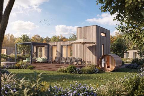 The Buiten of Type Bellevue Loft Outdoor - 4-6BE2 in Landal Namur Nature