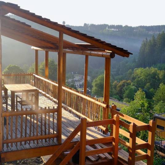 The Buiten of Type Boomwoning Luxe 4P - nr. I07 in UplandParcs Sauerland