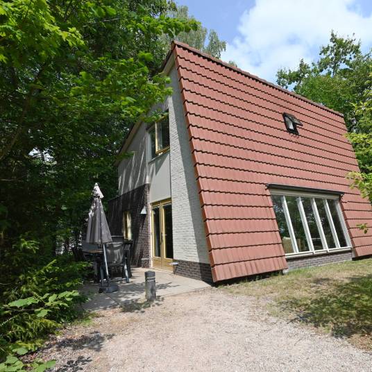 The Buiten of nr. 114 Kamperfoelie - type Bosvilla Comfort 6-7 in Landal Bungalowpark Hoenderloo